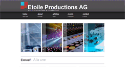 Desktop Screenshot of etoile-productions.be