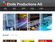 Tablet Screenshot of etoile-productions.be